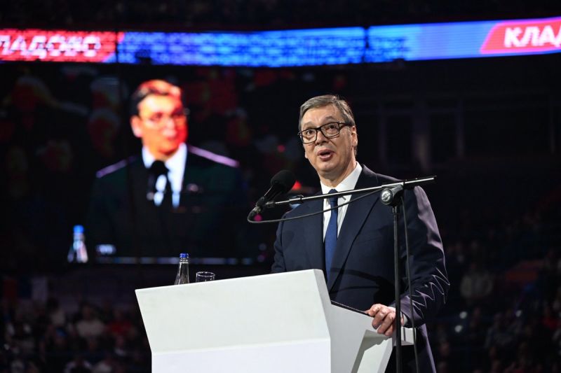 Image for the Tweet beginning: 🇷🇸 Massive rally in Serbia’s