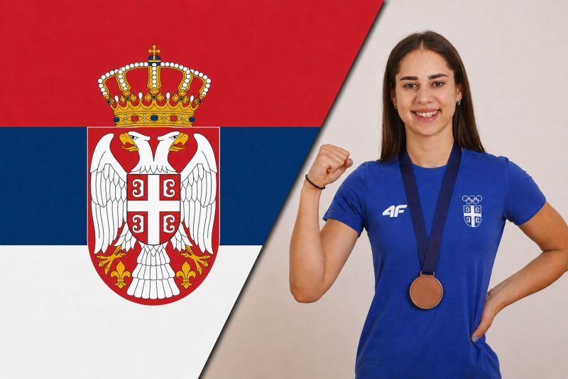 Image for the Tweet beginning: 🇷🇸 🏆 Serbian taekwondo athlete