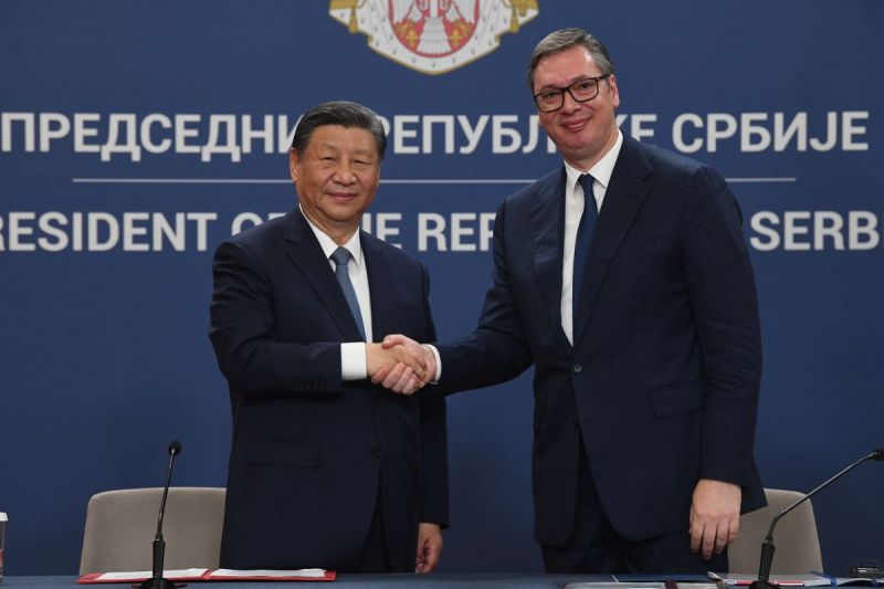 Image for the Tweet beginning: 🇷🇸 🇨🇳 Serbian President @avucic