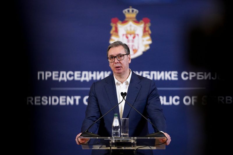 Image for the Tweet beginning: 🇷🇸🗳️ Serbian President @avucic announces
