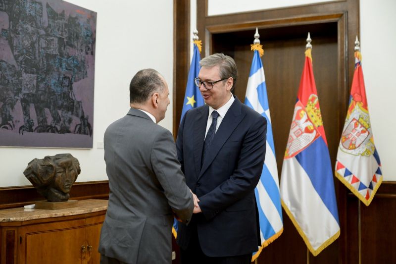 Image for the Tweet beginning: 🇷🇸 🇬🇷 President of Serbia
