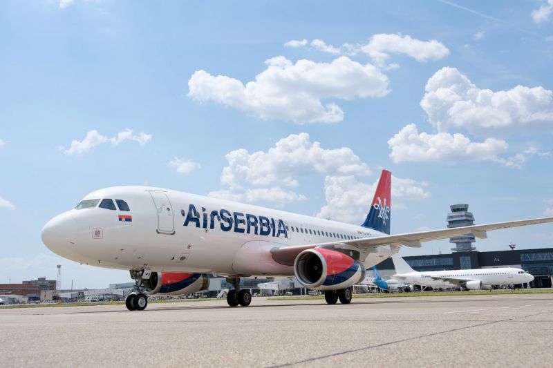 Image for the Tweet beginning: ✈️🇷🇸 A new Airbus A320