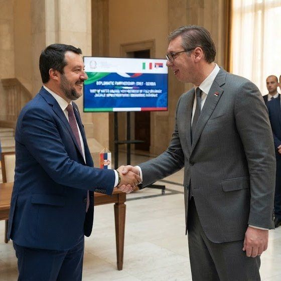 Image for the Tweet beginning: 🇮🇹 🇷🇸 President of the