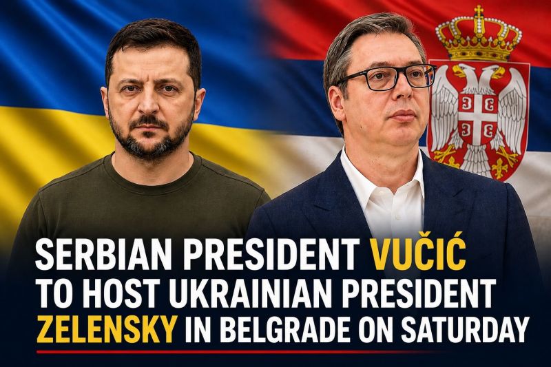 Image for the Tweet beginning: 🇷🇸🇺🇦Serbian President @avucic to host