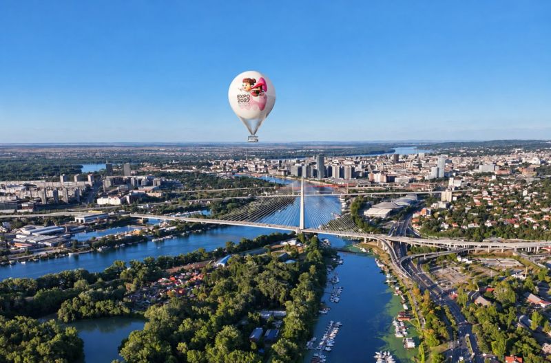 Image for the Tweet beginning: 🇷🇸🎈Serbia’s first panoramic balloon, and