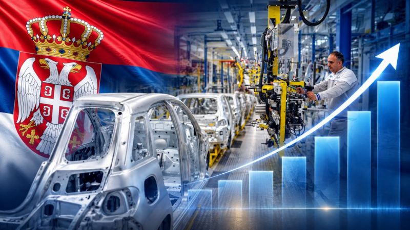 Image for the Tweet beginning: 🇷🇸 Exports and foreign trade